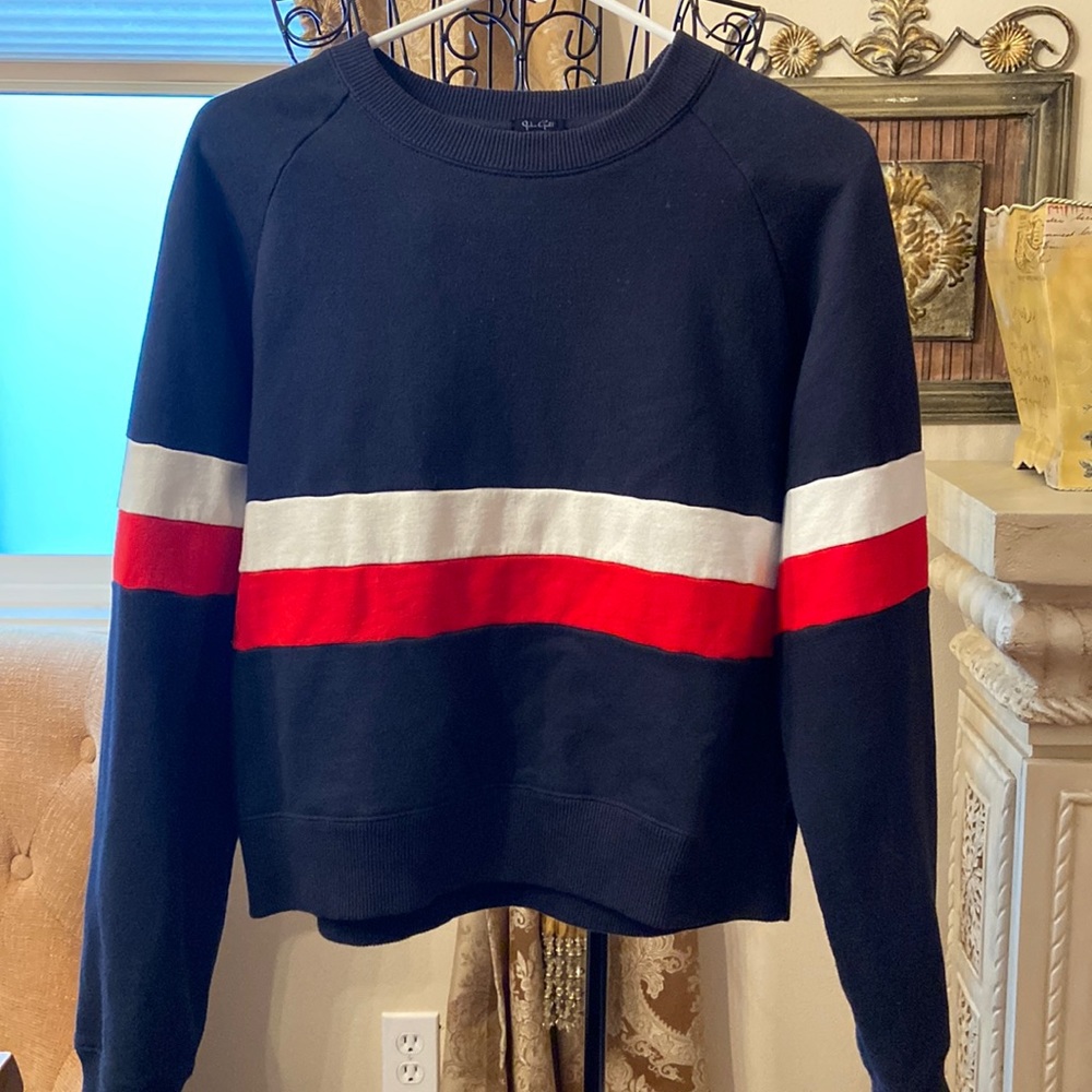 Womens Brandy Melville/John Galt Striped Sweatshirt